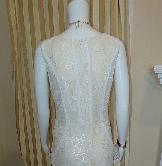 A. DREA LACE BODY-CON DRESS L - Picture 7 of 15